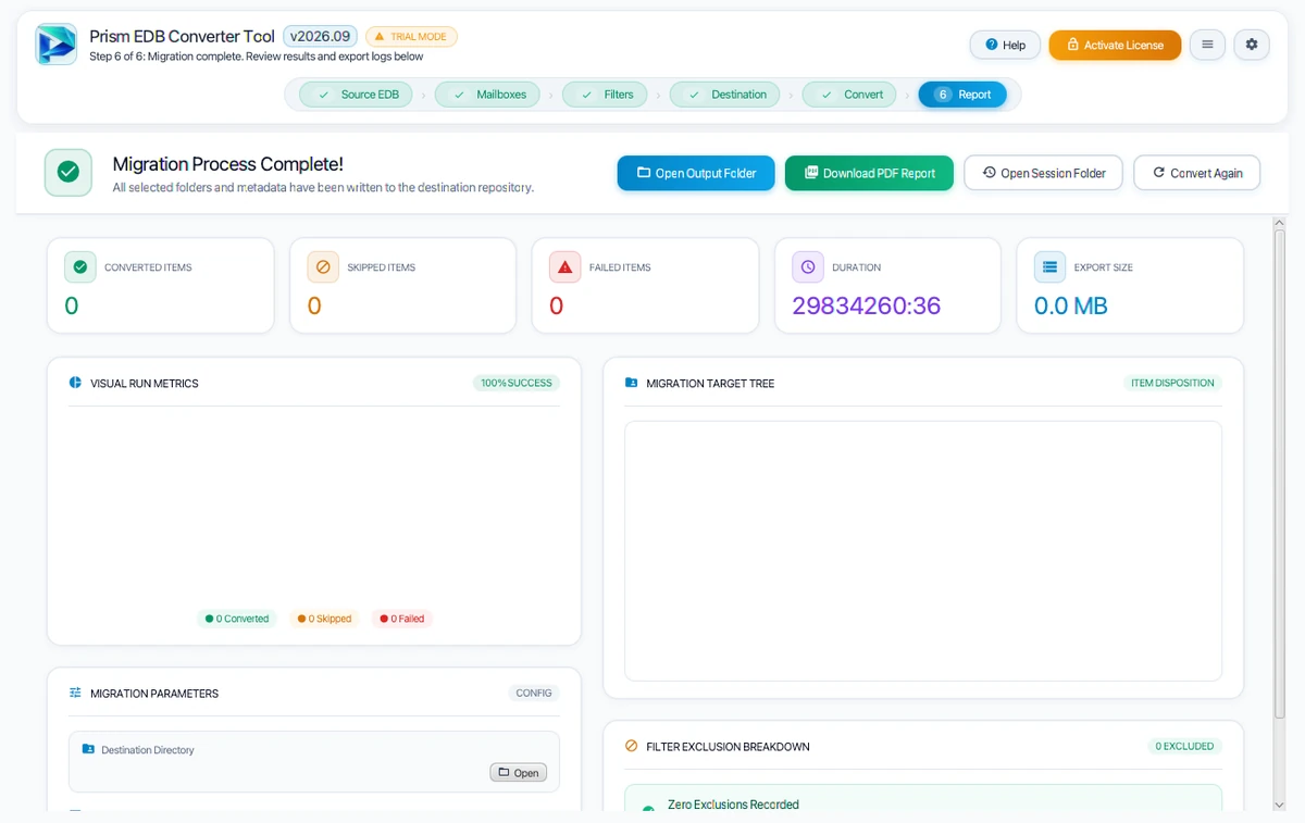Step 06: Conversion Complete — EDB Converter Tool Interface Walkthrough