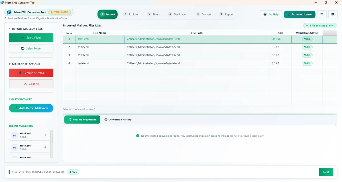 Step 01: Add EML Files or Folder — EML Converter Tool (2026 Enterprise Edition) Interface Walkthrough