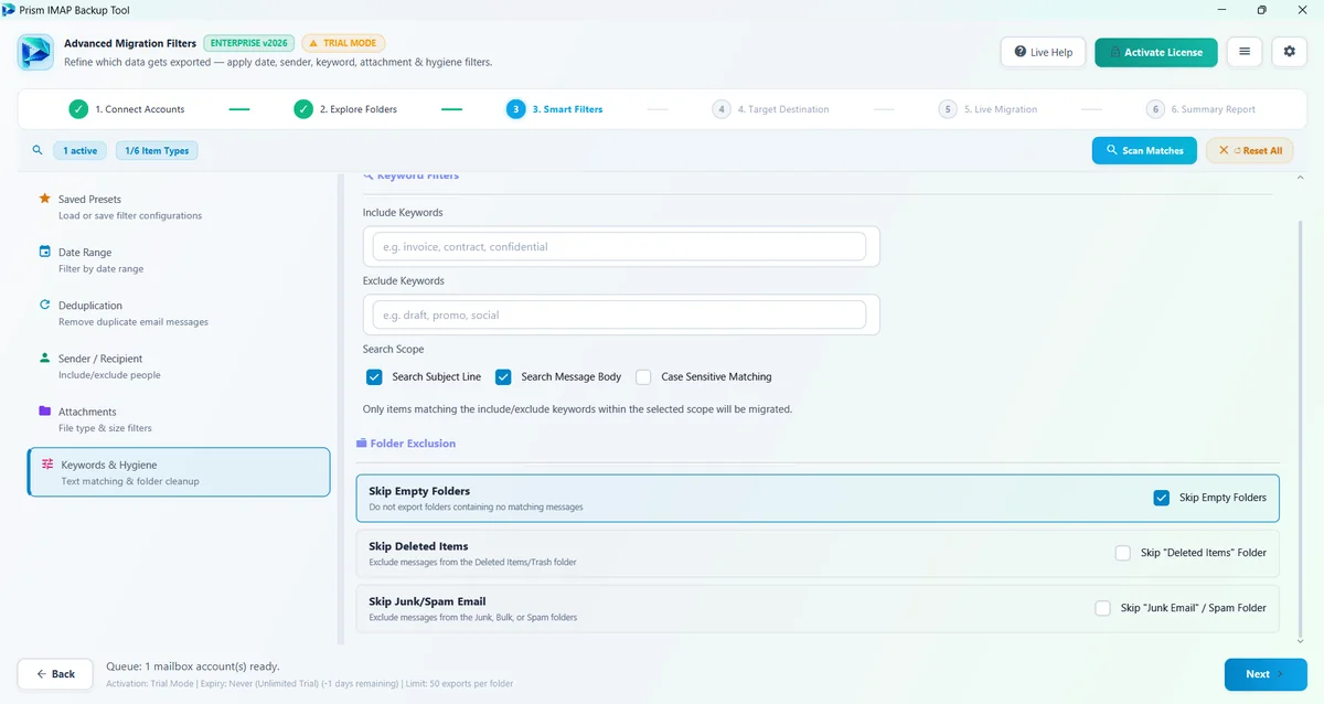 6. Folder Exclusion & Hygiene — IMAP Backup Tool Filter & Hygiene Engine