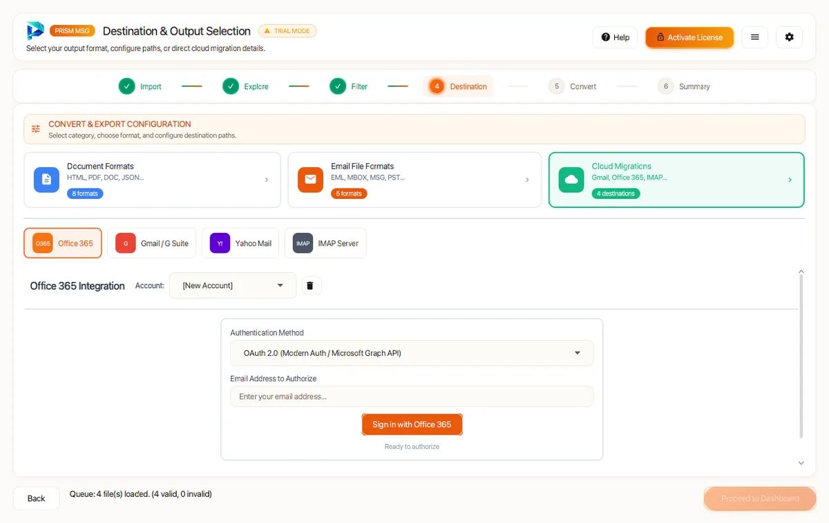 Microsoft 365 Cloud Export Mode — MSG Converter Tool (2026 Enterprise Edition)