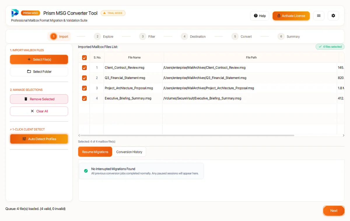 Step 01: Add MSG Files or Folder — MSG Converter Tool (2026 Enterprise Edition) Interface Walkthrough